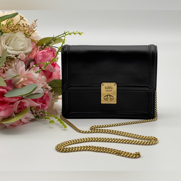 🎊Last One In Stock🎊Coach Small Black Calf Leather Belt Bag - Picture 4 of 16